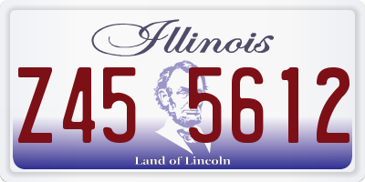 IL license plate Z455612