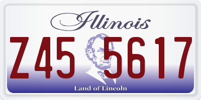 IL license plate Z455617