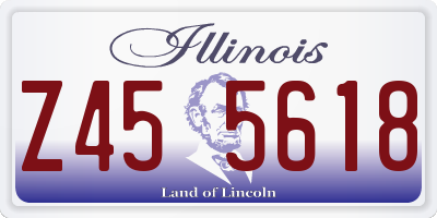 IL license plate Z455618