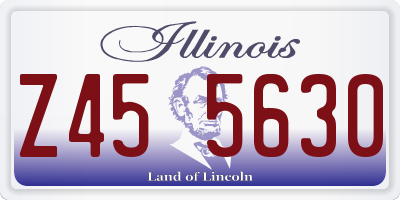 IL license plate Z455630