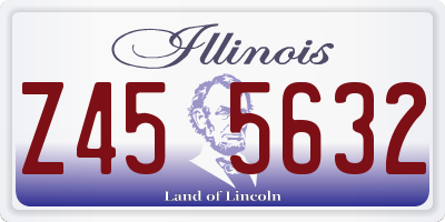 IL license plate Z455632