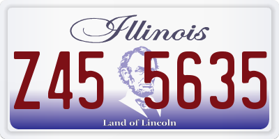 IL license plate Z455635