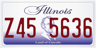 IL license plate Z455636