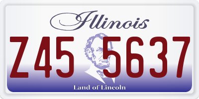 IL license plate Z455637