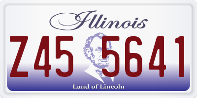 IL license plate Z455641