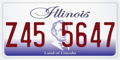 IL license plate Z455647