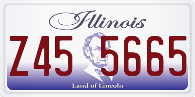 IL license plate Z455665