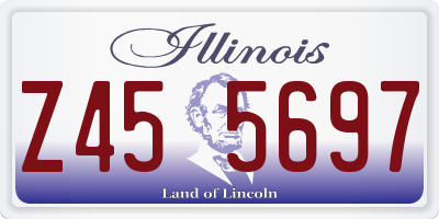 IL license plate Z455697
