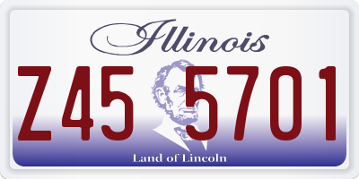 IL license plate Z455701