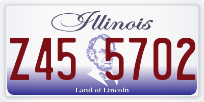 IL license plate Z455702
