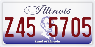 IL license plate Z455705