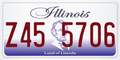 IL license plate Z455706