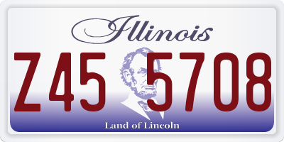 IL license plate Z455708