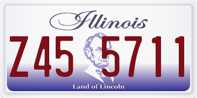 IL license plate Z455711