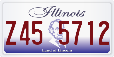 IL license plate Z455712