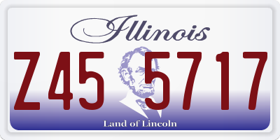 IL license plate Z455717