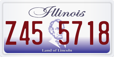 IL license plate Z455718