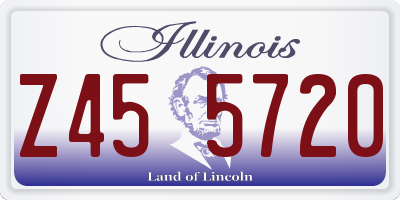 IL license plate Z455720