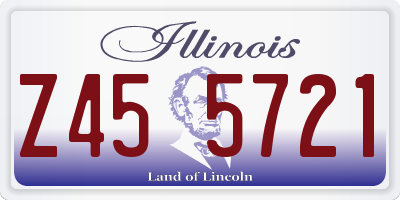 IL license plate Z455721