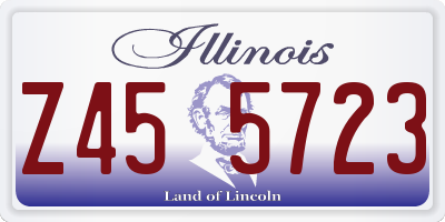 IL license plate Z455723