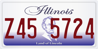 IL license plate Z455724
