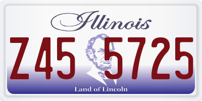 IL license plate Z455725