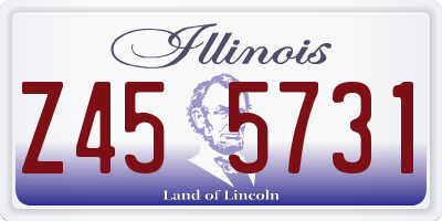 IL license plate Z455731