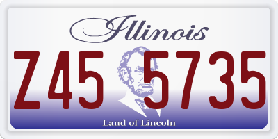 IL license plate Z455735