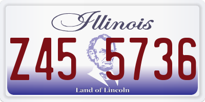 IL license plate Z455736