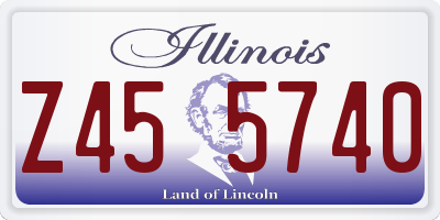 IL license plate Z455740