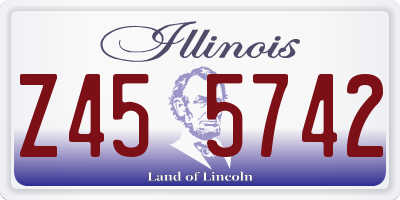 IL license plate Z455742
