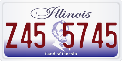 IL license plate Z455745