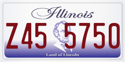 IL license plate Z455750