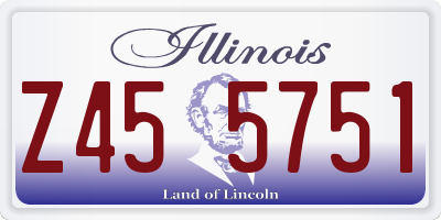 IL license plate Z455751