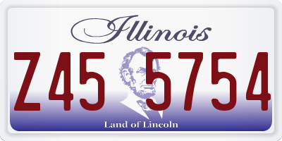 IL license plate Z455754