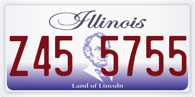 IL license plate Z455755