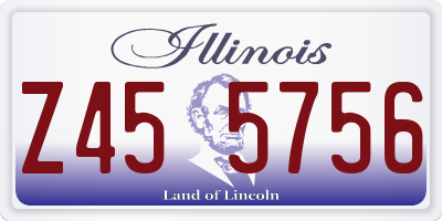 IL license plate Z455756