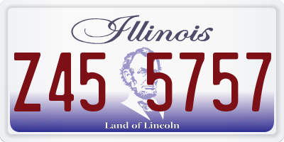 IL license plate Z455757