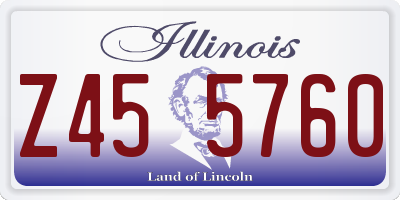 IL license plate Z455760