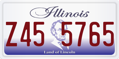 IL license plate Z455765