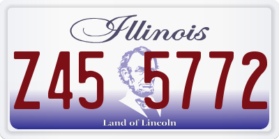 IL license plate Z455772