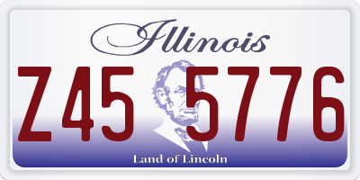 IL license plate Z455776