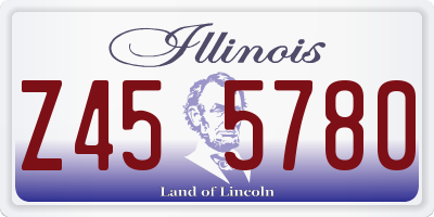 IL license plate Z455780