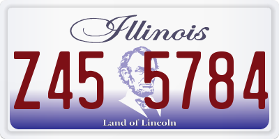 IL license plate Z455784