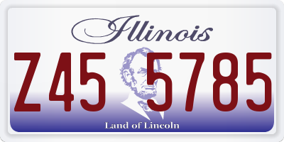 IL license plate Z455785