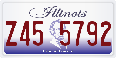 IL license plate Z455792