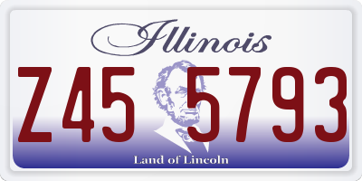 IL license plate Z455793