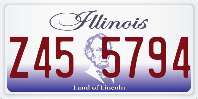 IL license plate Z455794
