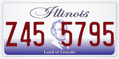 IL license plate Z455795