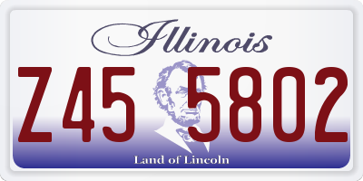 IL license plate Z455802